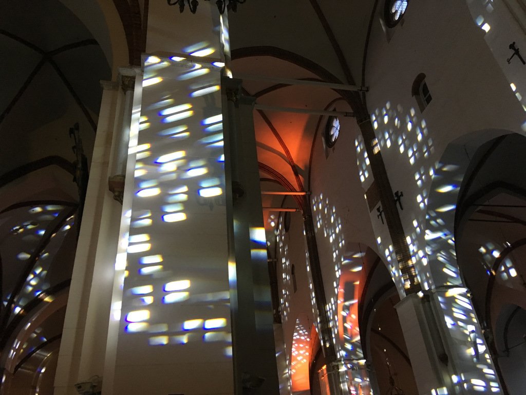 In the church this side of the barricades