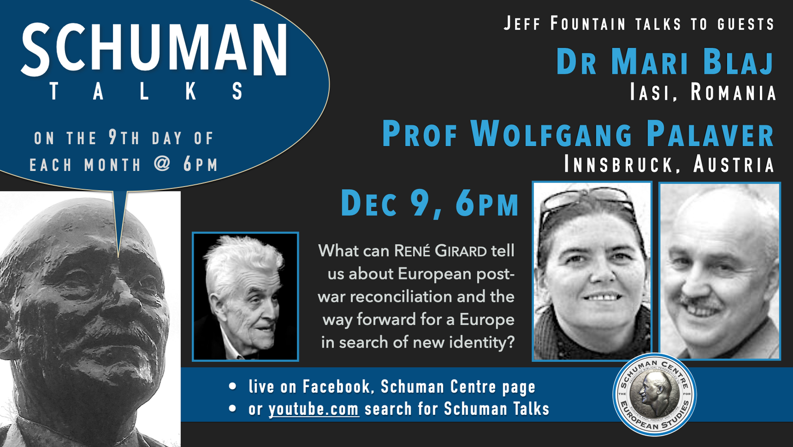 Schuman Talks (Episode 7) – Dr. Mari Blaj and Prof. Wolfgang Palaver